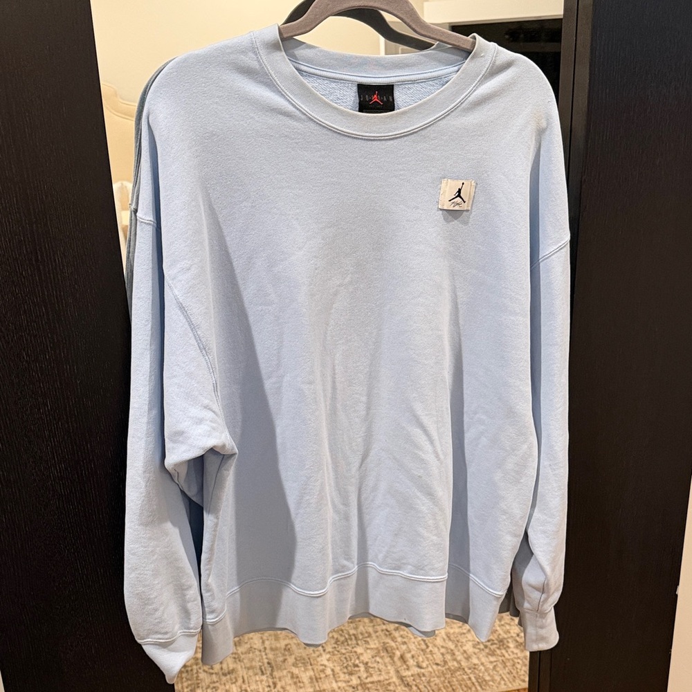 Unisex Jordan Sky Blue Crewneck